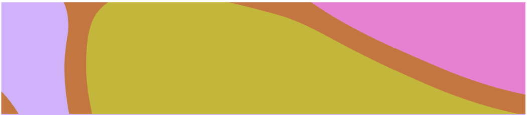 Abstract graphic featuring layered shapes in vibrant colors, including purple, yellow, and pink against an orange background. The design conveys a contemporary visual style that aligns with the theme of a podcast focused on plants and people.
